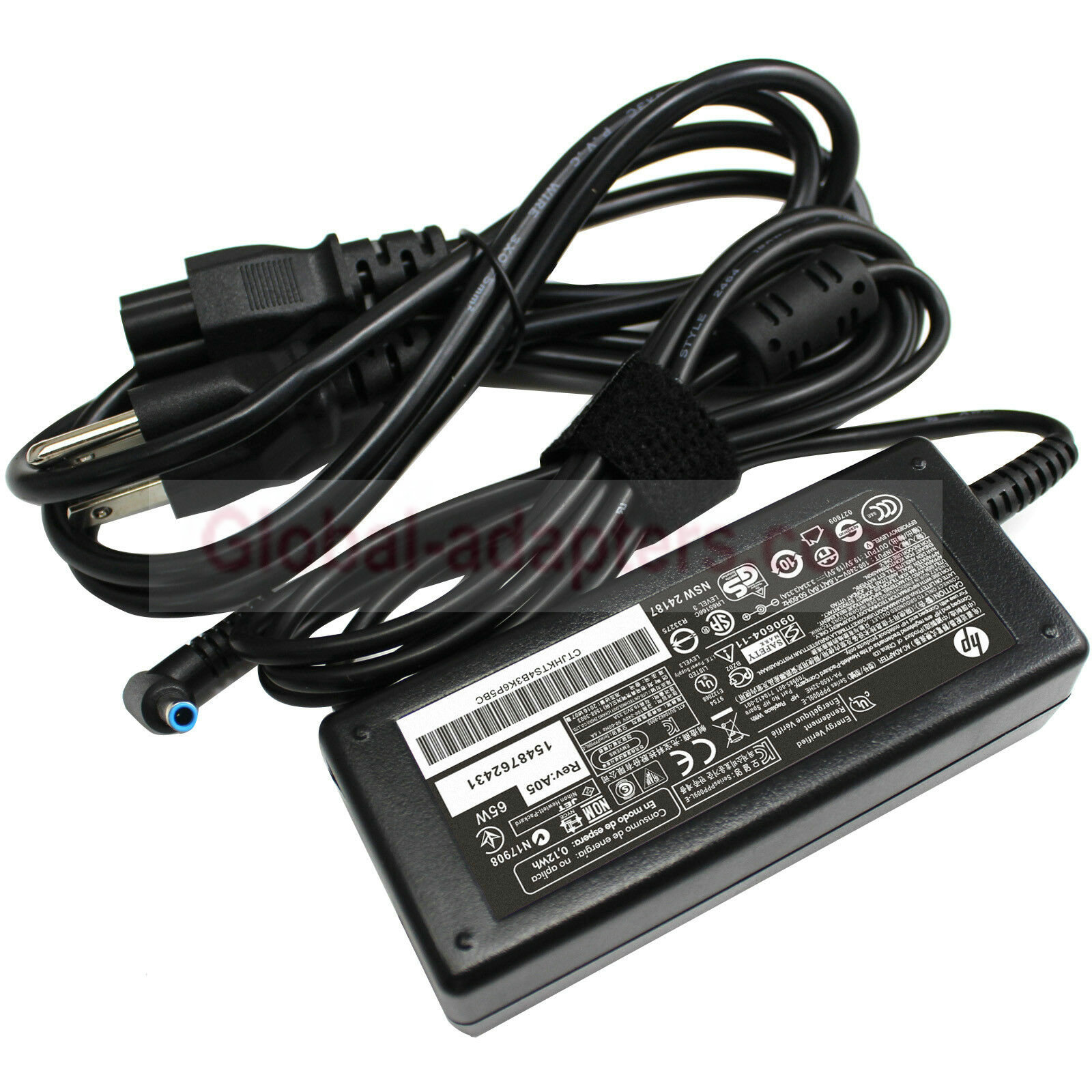 New 19.5V 3.33A 4.5mm*3.0mm HP 710412-001 PPP009C Blue Tip Power Supply Ac Adapter - Click Image to Close